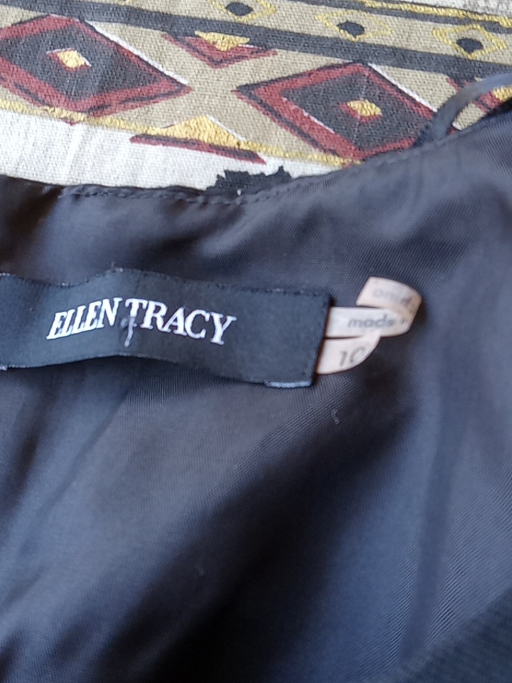 BLACK ELLEN TRACY DRESS - Picture 4 of 5